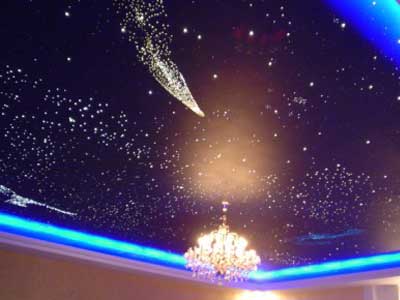 Натяжной потолок Звездное небо.